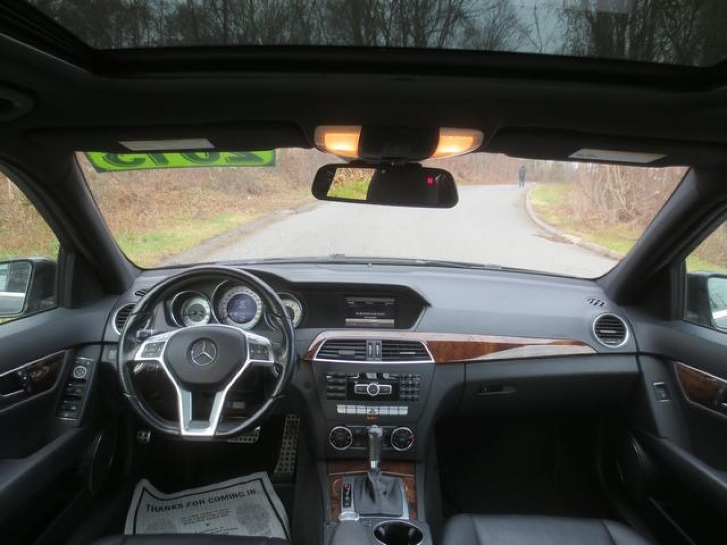 2013 Black /Black Mercedes-Benz C-Class (WDDGF4HBXDA) , located at 270 US Route 6, Mahopac, NY, 10541, (845) 621-0895, 41.349022, -73.755280 - Photo#7